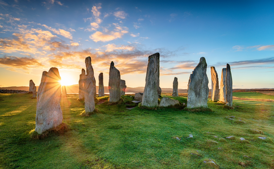 strolls through history - The Callanish sgtone circle on the Isle of Lewis. Credit: Helen Hotson / Shutterstock