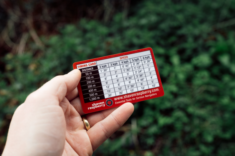 3 A timing card can be handy for quick calculations