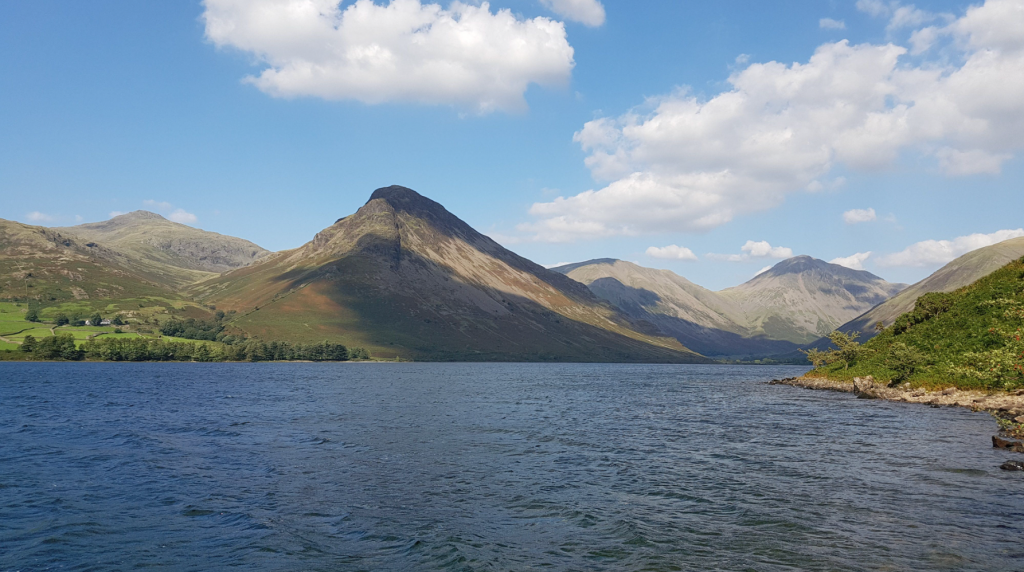 Red Pike, Yewbarrow, Kirk Fell and Gable from the shore path