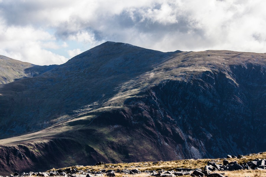 Unusually for Eryri the skies remained relatively clear all day. Credit_ Gary Moore