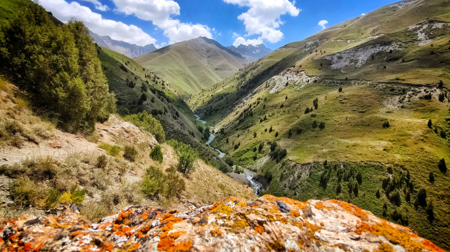 8. More like the Basque country than the Pamirs, the landscape in Tajikistan is constantly changing