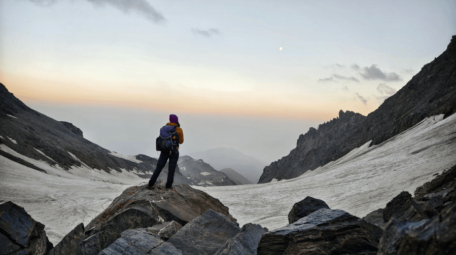1. A rewarding sunset after a difficult day climbing 2000 metres to Beob Pass