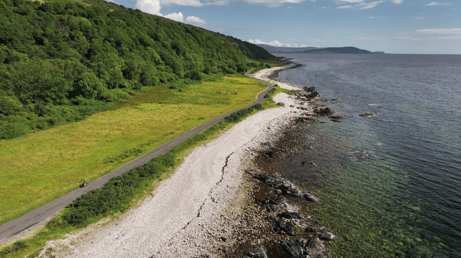 15.Perfect cycling down the west coast of Arran after the rain had gone. Credit Kev Woods