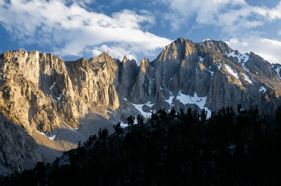 **DPS??** Evening light on University Peak, above Kearsarge Pass