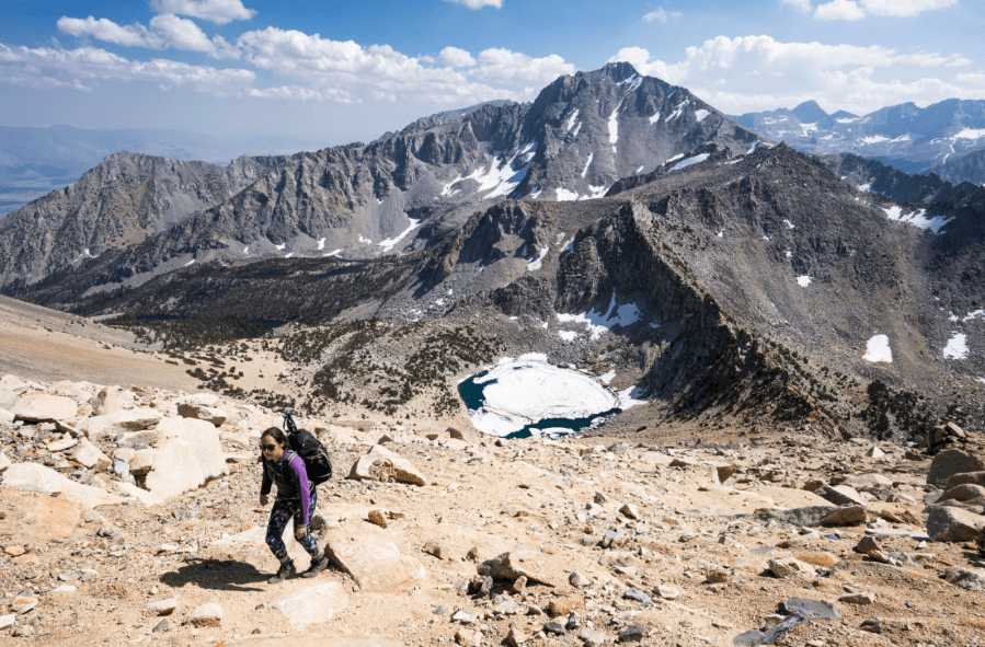 The ascent of Mount Gould (3948m)