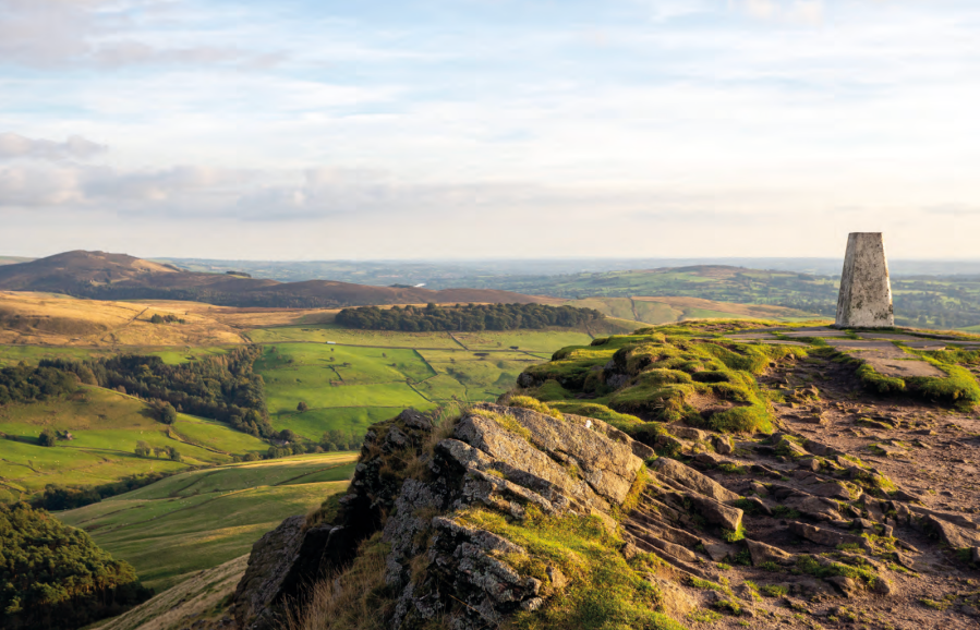 The trig point atop Shutlingsloe. Credit: Anna Paxton