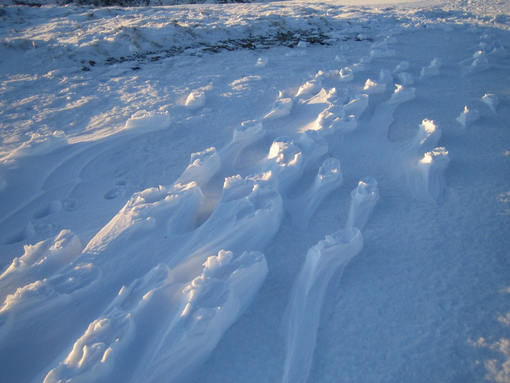 Raised footprints on Yoke. Credit: Norman Hadley
