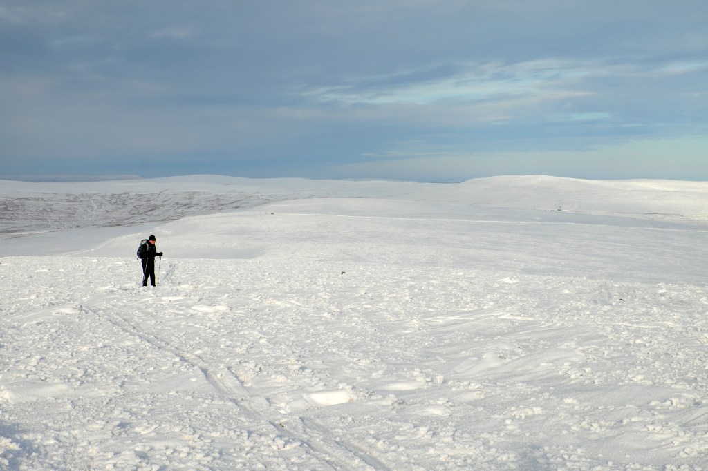 On the featureless plateau north of Knapside Hill. On Little Knapside Hill. Credit: Vivienne Crow