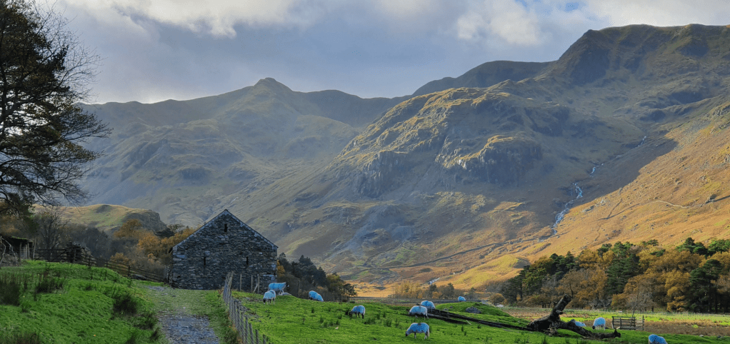 The Elmhow barn, echoing the profile of Dollywaggon Pike, with Nethermost on the right..jpg