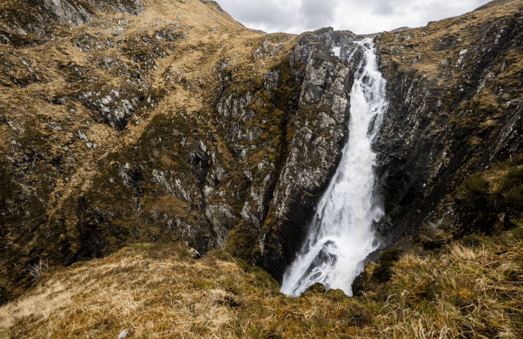 The top half of the Falls of Glomach