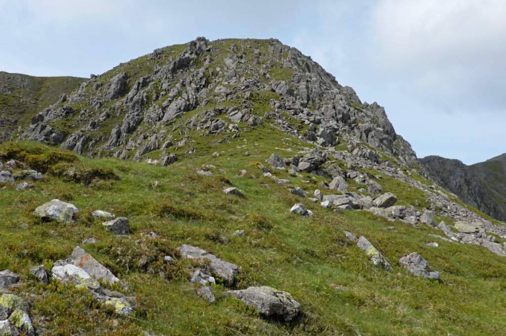 The ridge leading up to Long Green. Credit: Vivienne Crow