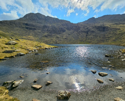 Bowfell from Angle Tarn