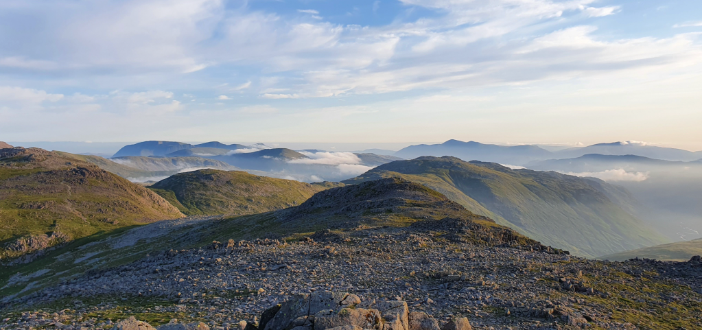 The view north from Bowfell