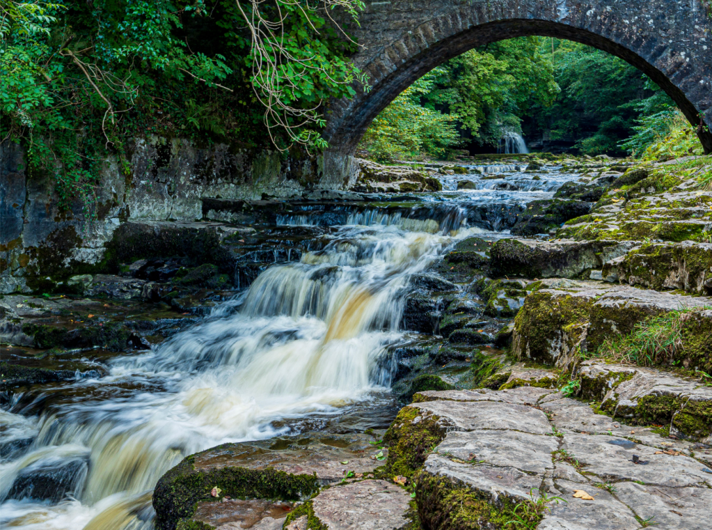 Waterfall in Walden Beck, West Burton. Credit: Ian Battersby