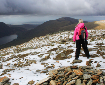 Looking towards Llyn Cwellyn from the Rhyd Ddu path