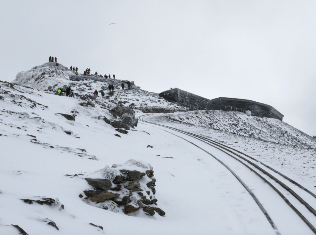 Summit shenanigans - Hafod Eryri - railway station and cafe