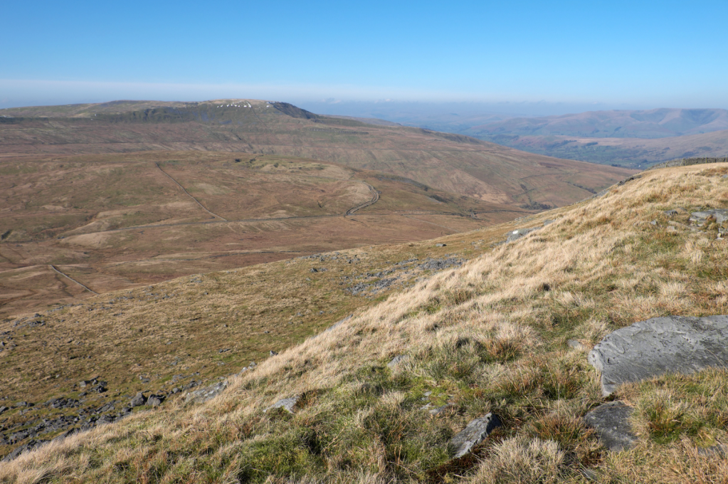 The view west, including Crag Hill, on the climb up Whernside_DSCF0264