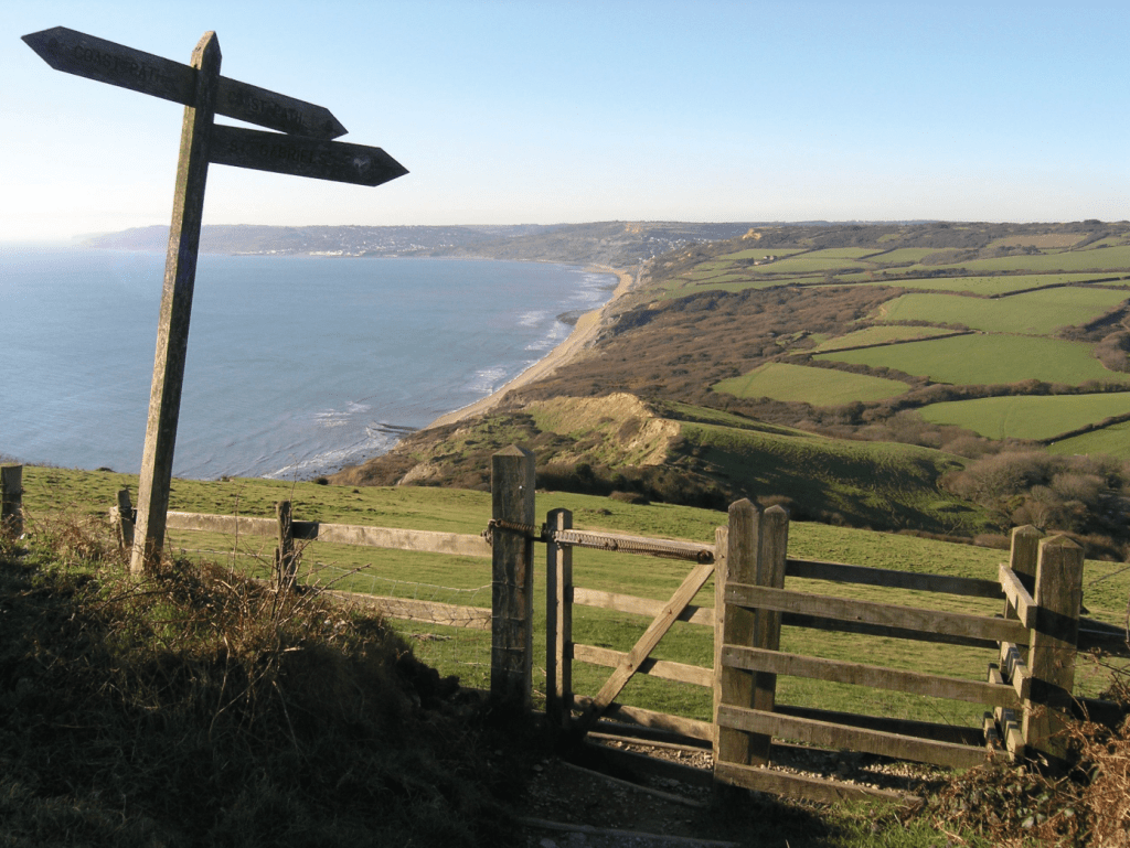 View over Lyme Bay from Golden Cap