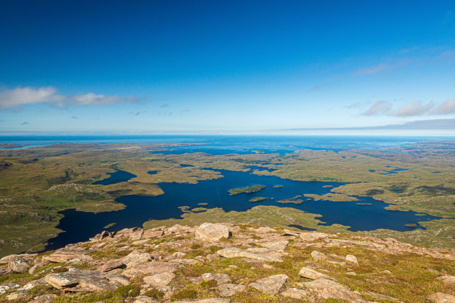 best coastal walks 4 - Waypoint 4- Loch Sionasgaig from Sròn Gharbh high point at 758m - Cul Mor-8100755