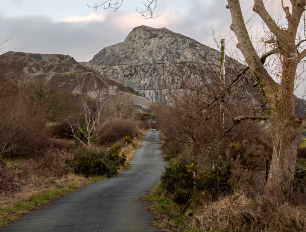 The old incline leading to Trefor Quarry