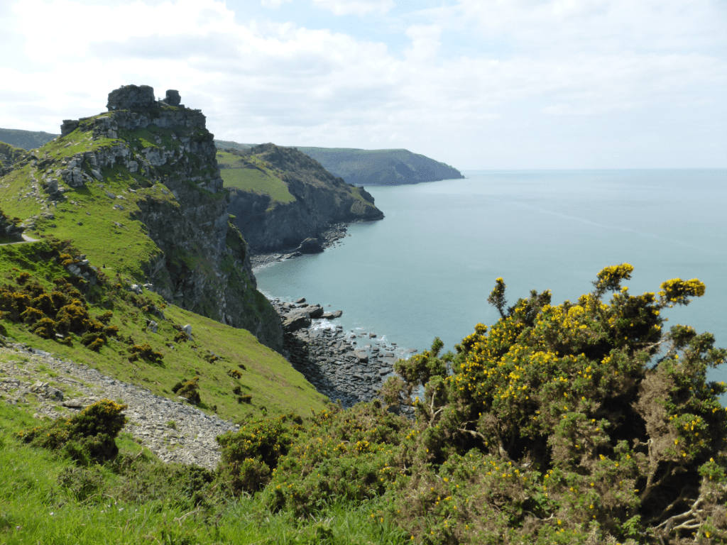 Castle Rock & coastline beyond, Valley of the Rocks (2)
