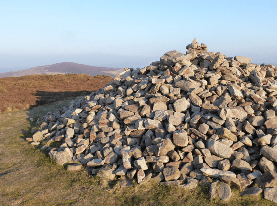 Great Hangman summit cairn