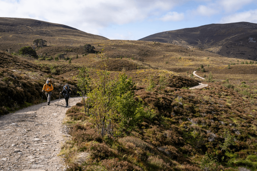 Walking into the mountains. Credit: David Lintern