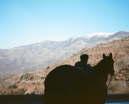 *DPS_Louis and Sasha facing the Ligurian Alps:beginning the crossing of the Ligurian Alps - credit Mariella Hall