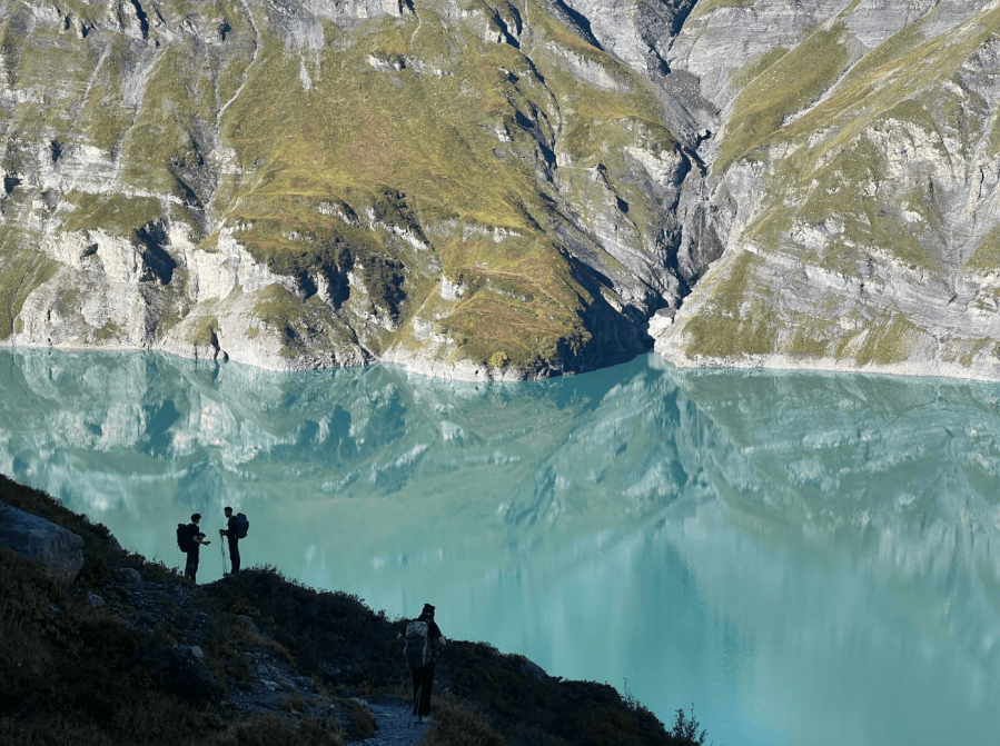 4 The Lac d'Émosson is one of many reservoirs encountered along the Alpine Passes Trail.jpeg
