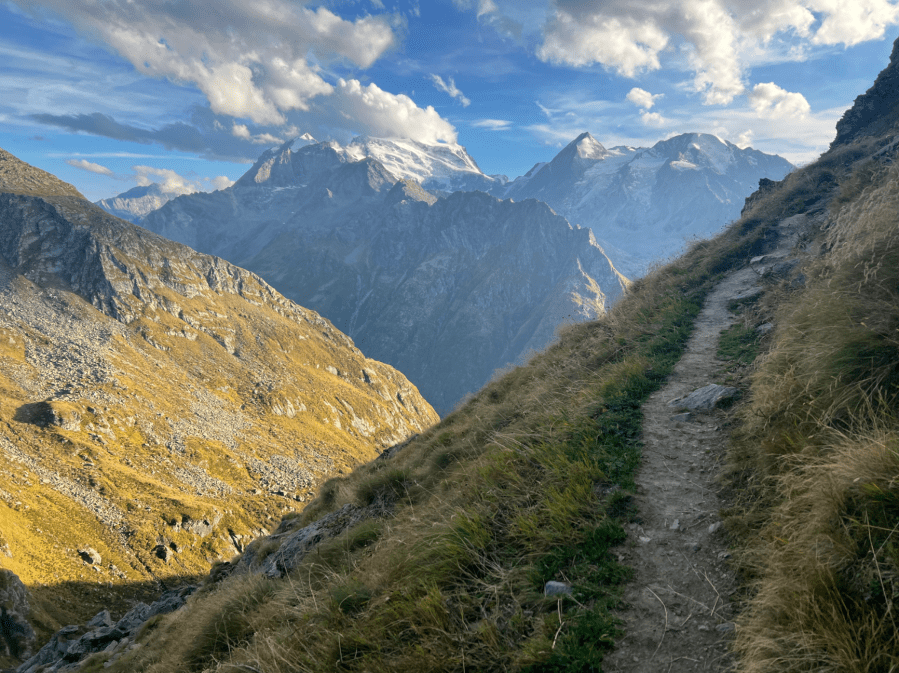 Although mostly non-technical, some sections of the path are not for the faint hearted. Credit: David Myers