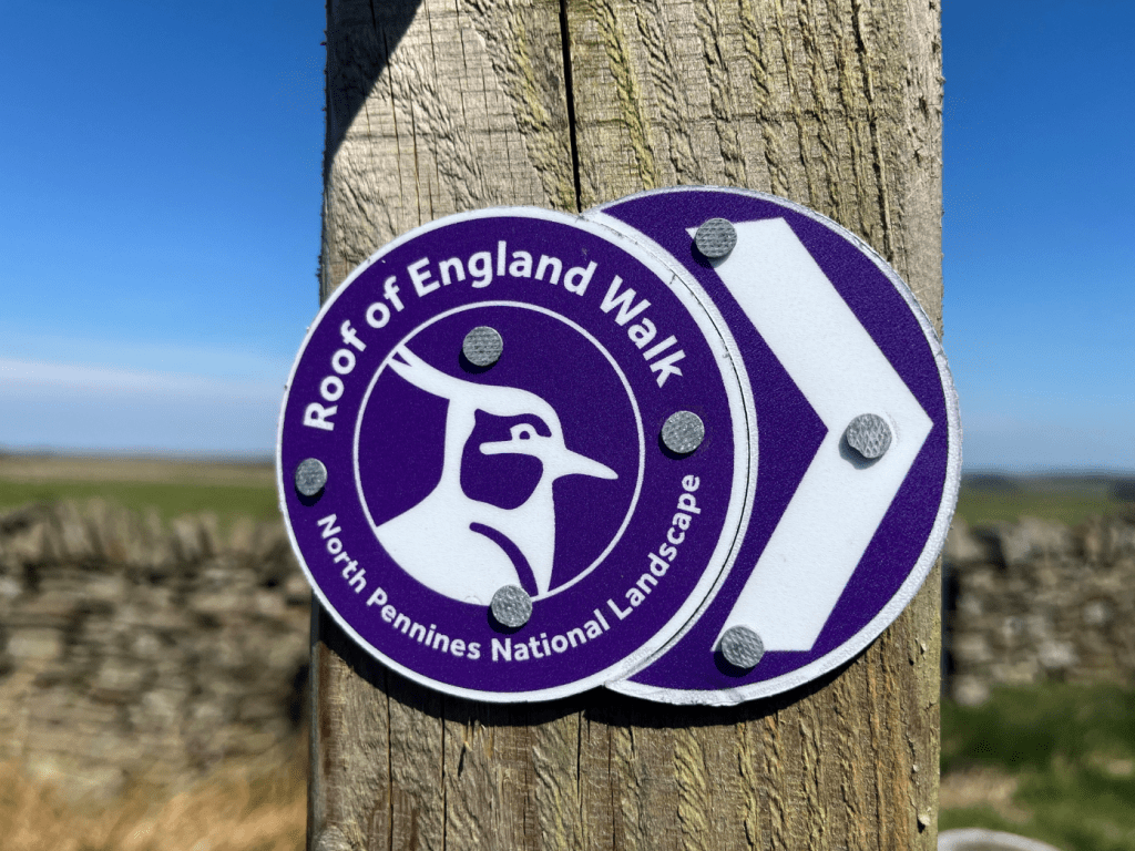 The Roof of England waymarkers. Credit: Vivienne Crow