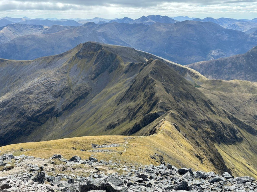Devil's Ridge in the Mamores. An incredible day out, but it didn't cure Kate's depression - credit Kate Armstrong