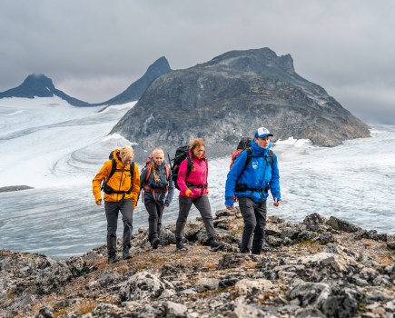 Putting the Odin Inifinity Minimalist jacket through its paces on Sognefjellet, Norway. credit credit Sverre Hjørnevik