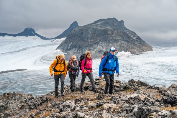 Putting the Odin Inifinity Minimalist jacket through its paces on Sognefjellet, Norway. credit credit Sverre Hjørnevik