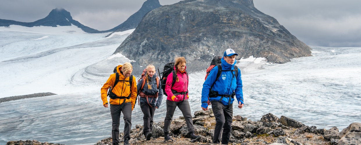 Putting the Odin Inifinity Minimalist jacket through its paces on Sognefjellet, Norway. credit credit Sverre Hjørnevik