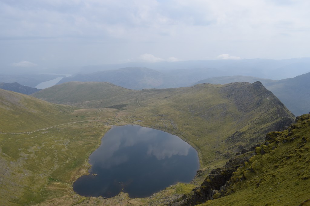 Lakeland 3000s - Red Tarn as seen from Helvellyn. Credit: James Forrest