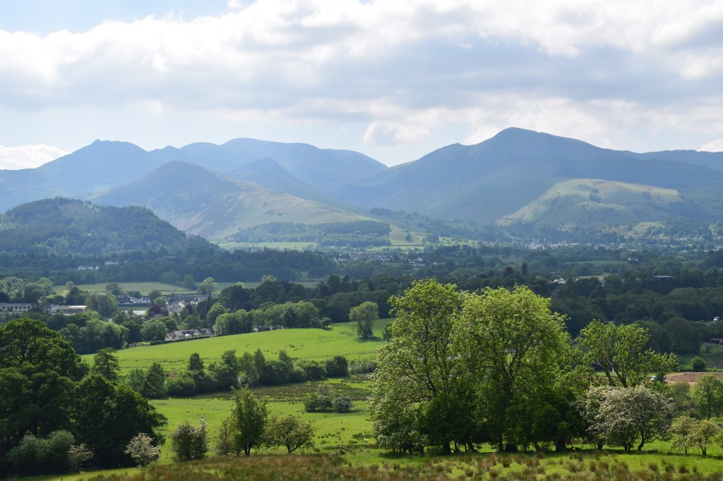 Lakeland 3000s 22. Views to the north-western fells from the descent of Skiddaw into Keswick. Credit: James Forrest