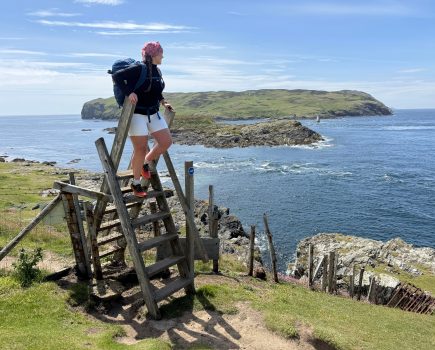 Main image: Walking past the Calf of Man on the southern edges of Raad ny Foillan | Credit: Francesca Donovan