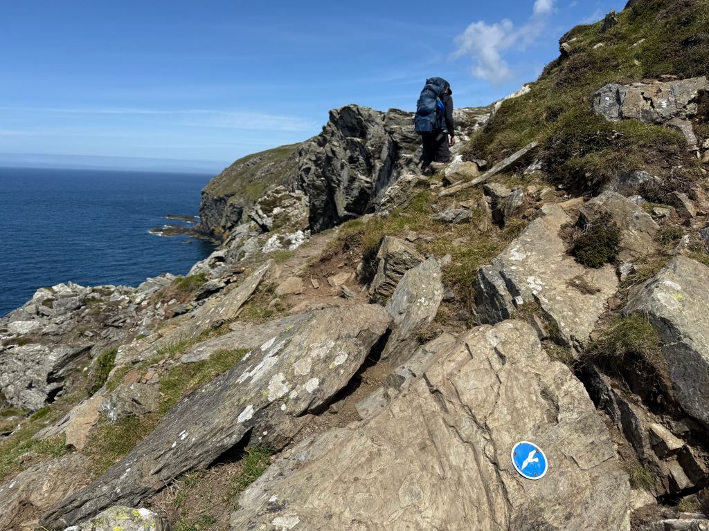 The most technical terrain is short-lived above Aldrick. Credit: Francesca Donovan
