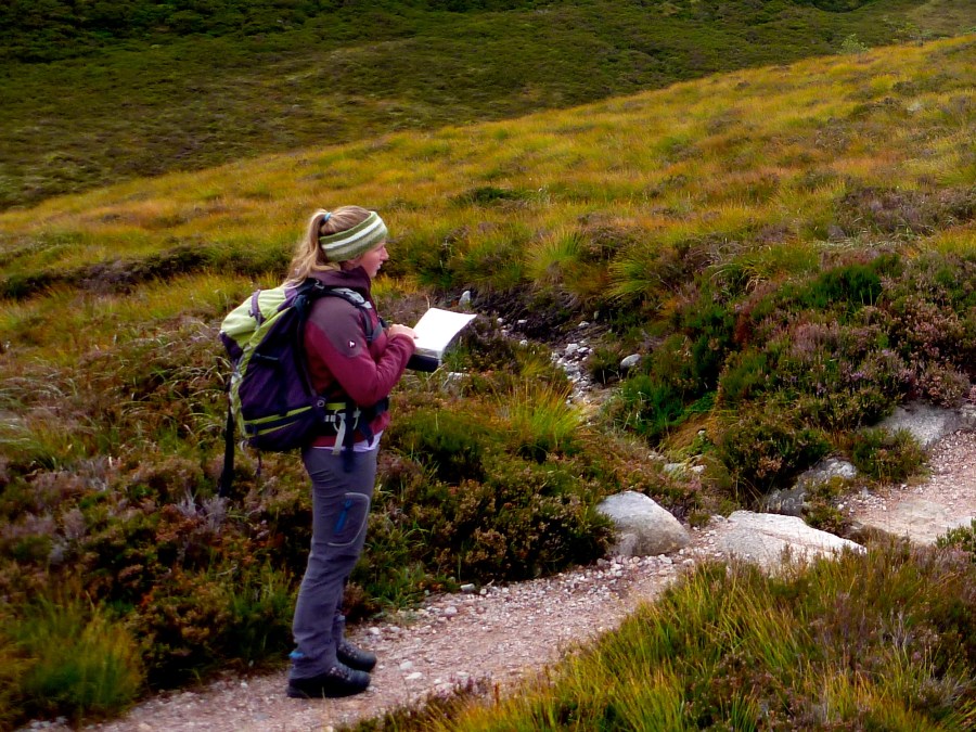 hiking preparation  - Paper maps don't run out of battery! Photo courtesy of Glenmore Lodge.