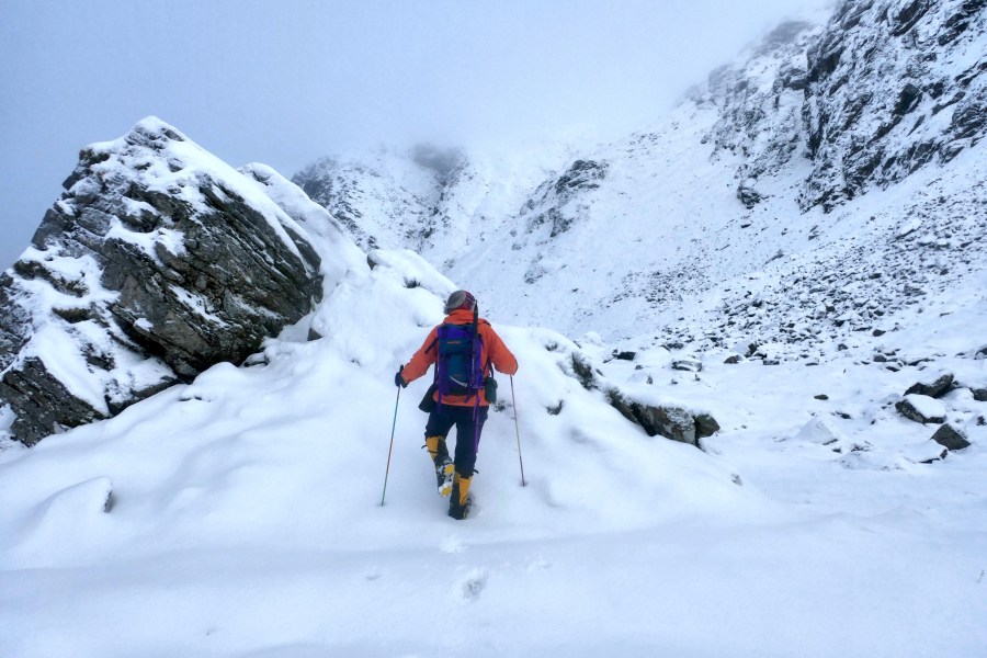 Second-hand outdoor kit - Pete on Beinn Dorain. Credit: peter Macfarlane
