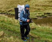Carrying everything for a four-night trip in a simple pack. Credit: Chris Townsend