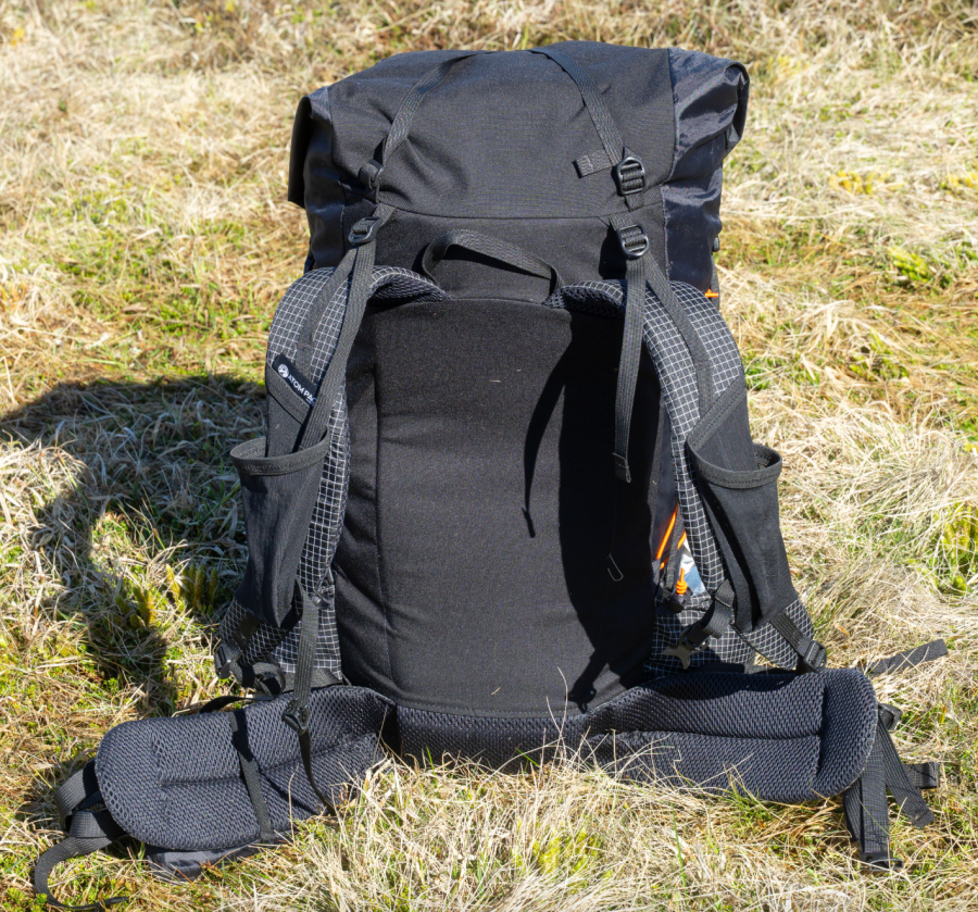 A nice simple back system. Credit: Chris Townsend