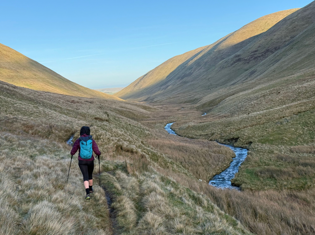 Walking beside Bowderdale Beck. Credit: Rich Hartfield