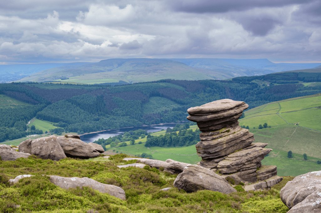Peak District 9 Edges - The Salt Cellar on Derwent Edge. Credit: Chiz Dakin