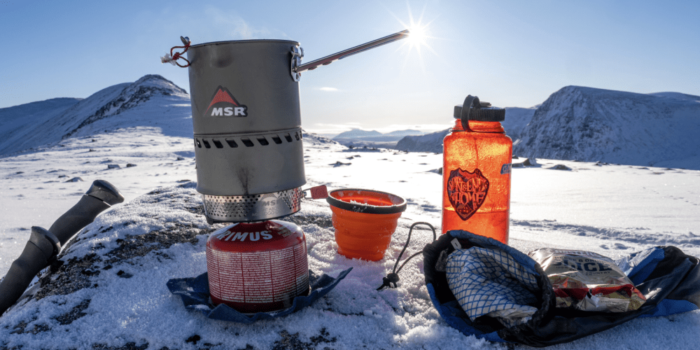 Stove system in the winter cairngorms - D Lintern