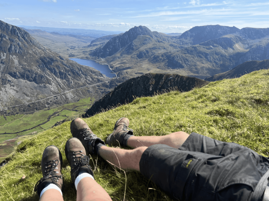 summer hiking - A breather before Foel Goch. Credit: Francesca Donovan