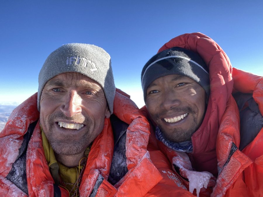 Between them, Kenton Cool and Dorjee Gyelzen Sherpa have now summited Everest 45 times - credit Kenton Cool