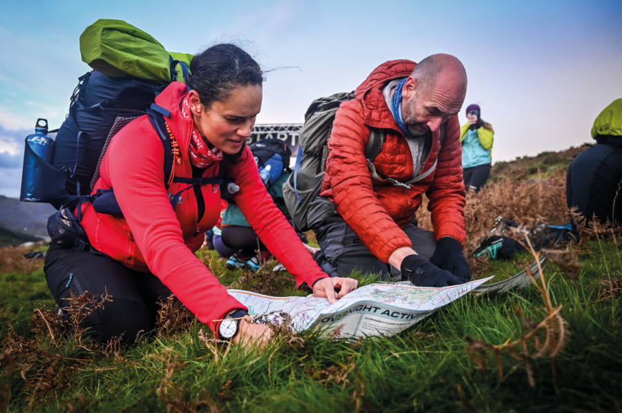 mountain women - Mary-Ann and teammate Pat Downie at the 2023 OMM Mountain Marathon in Eryri. They hiked the route, rather than running. Credit: OMM