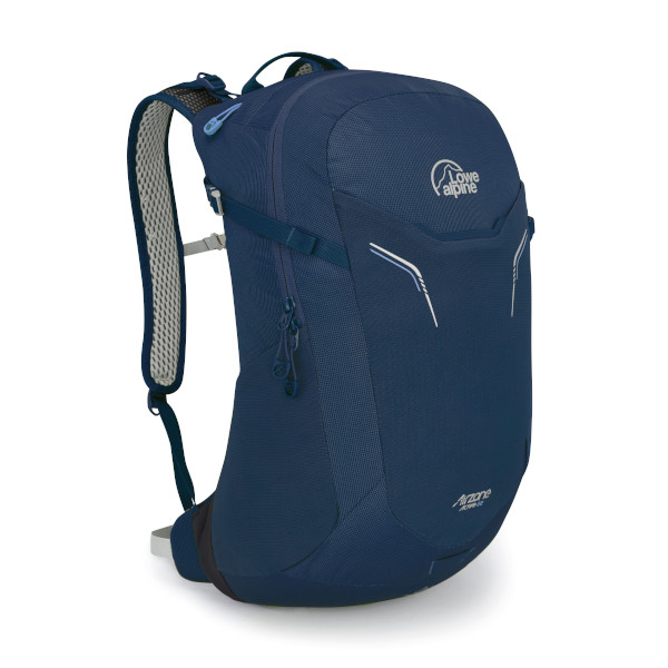 Blue hiking backpack